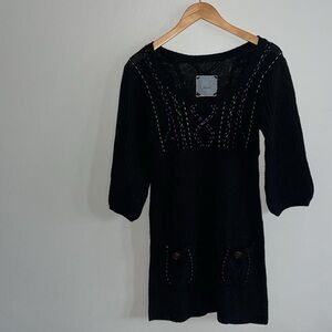 Luluvia Anthropologie Wool Blend Sweater Dress